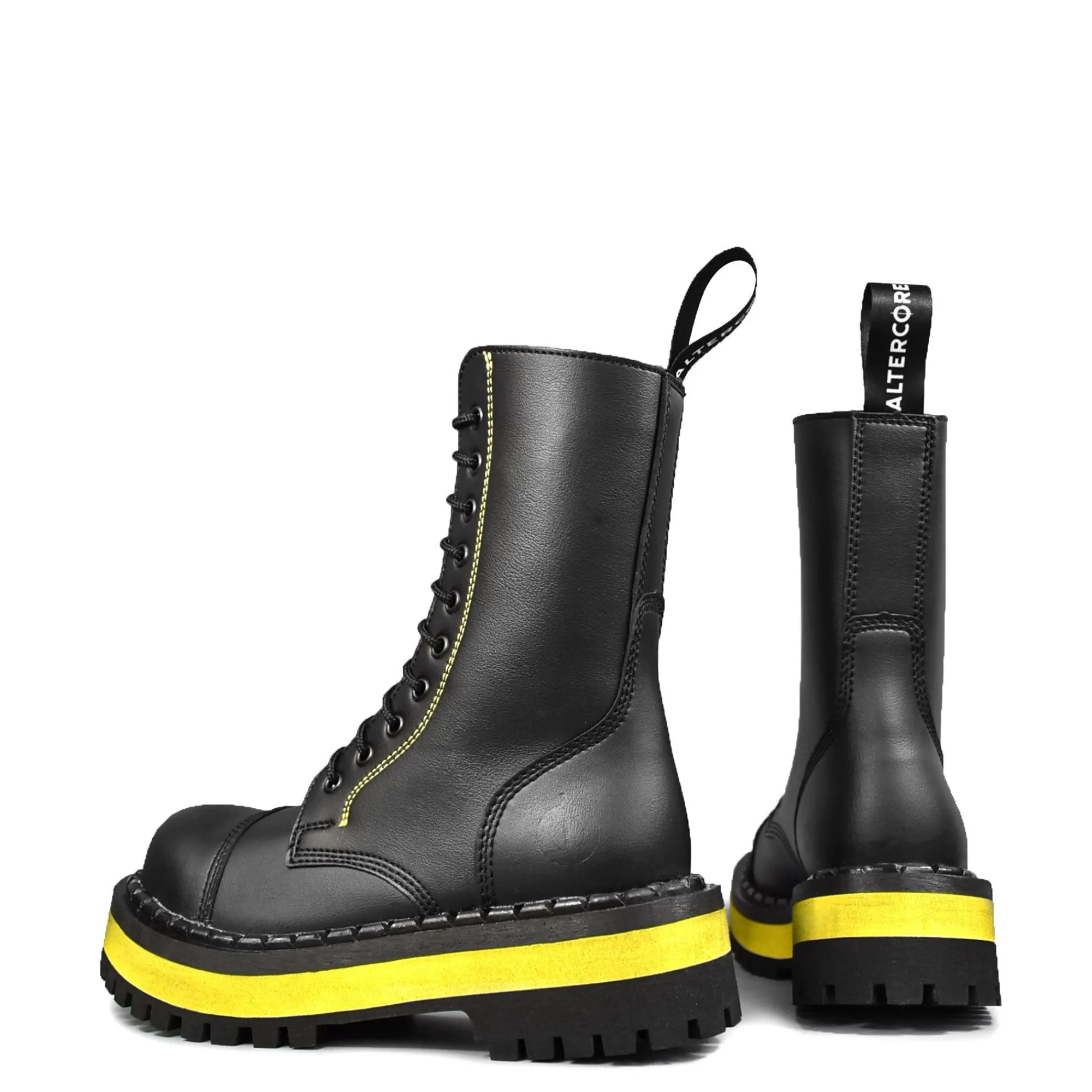 ALTERCORE Buty Wegańskie|Glany>353 Vegan Black/Yellow