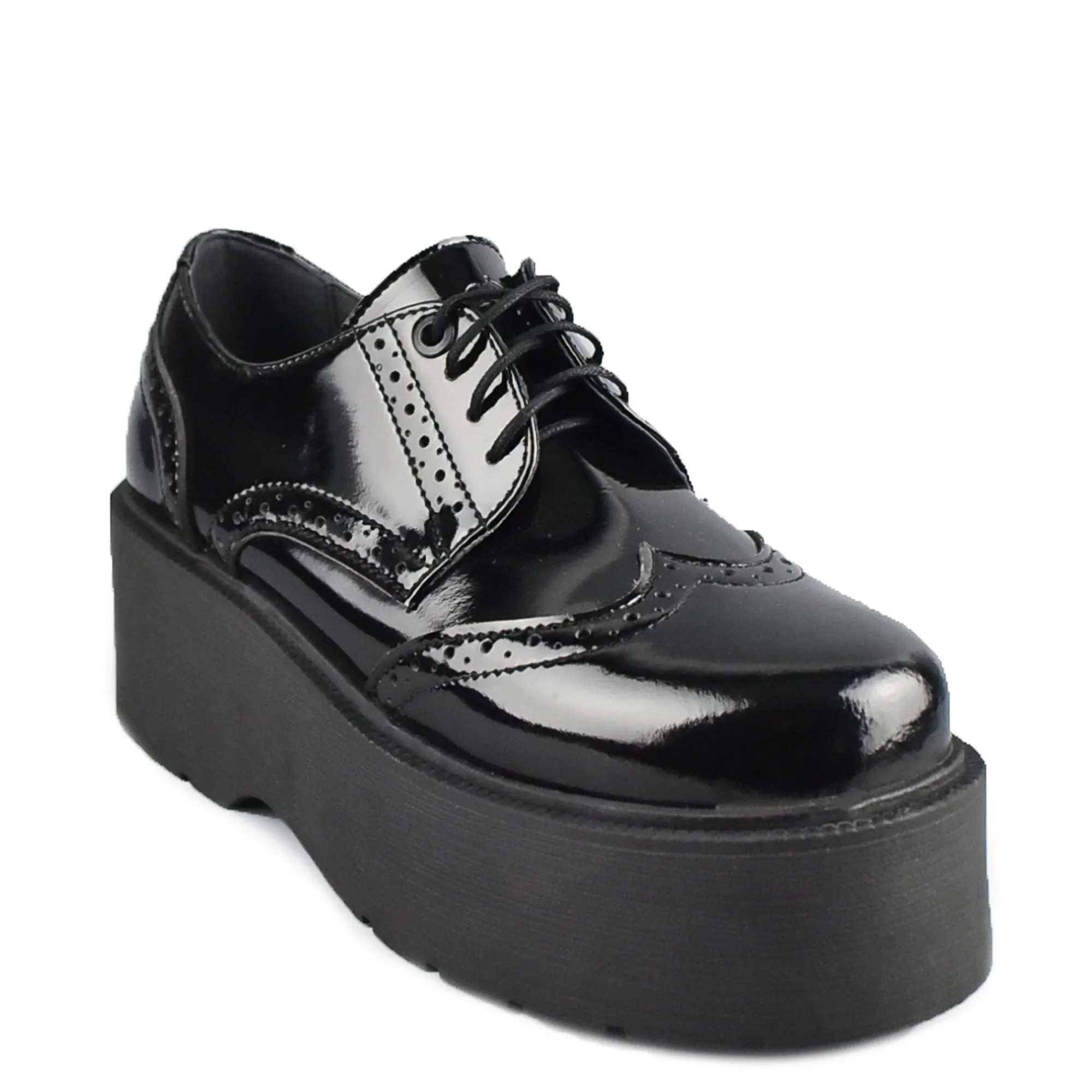 ALTERCORE Buty Wegańskie|Platformy>Alice Vegan Black Patent