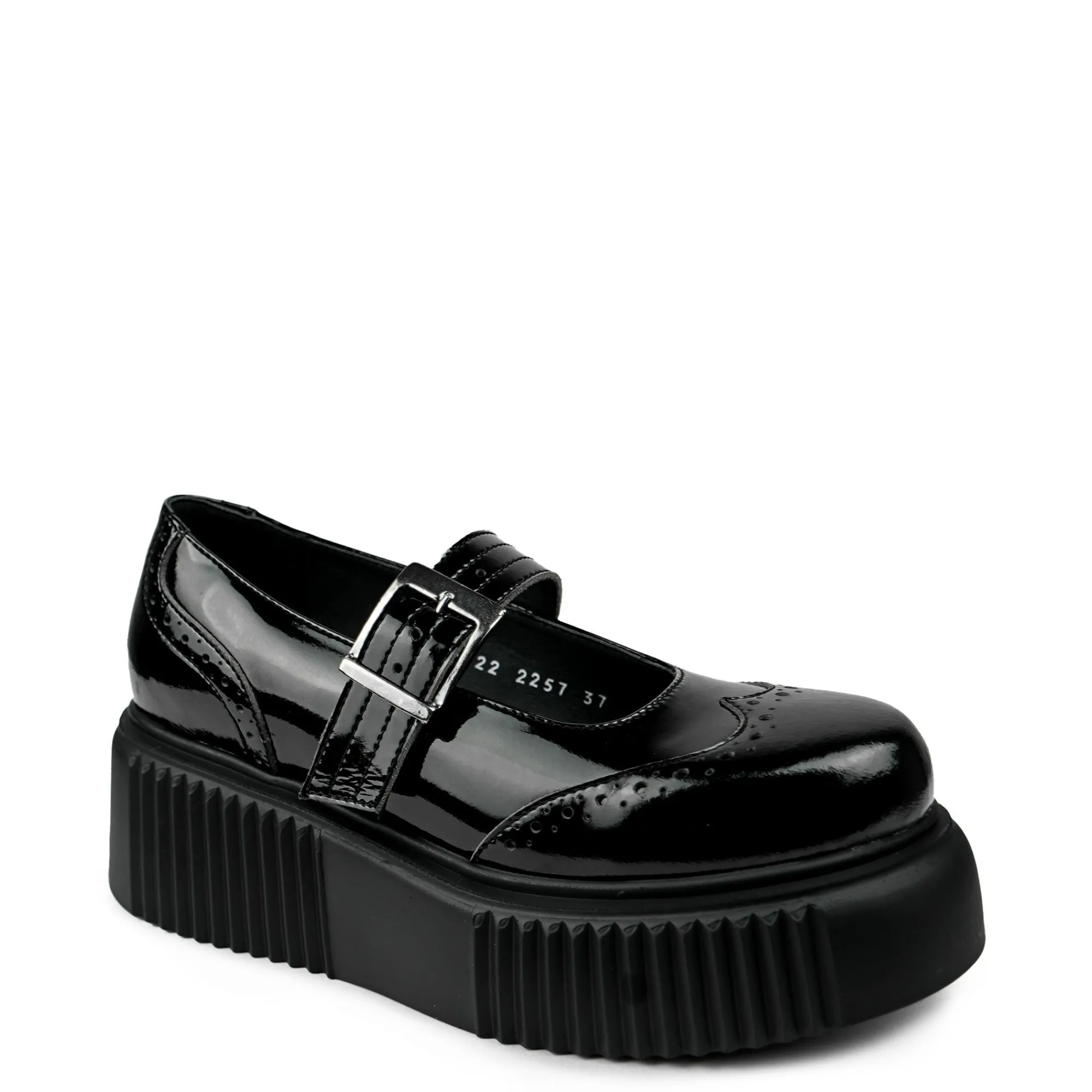 ALTERCORE Buty Wegańskie|Platformy>Anabelle Vegan Black Patent