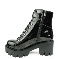 ALTERCORE Buty Wegańskie|Botki>Enid Vegan Black Patent