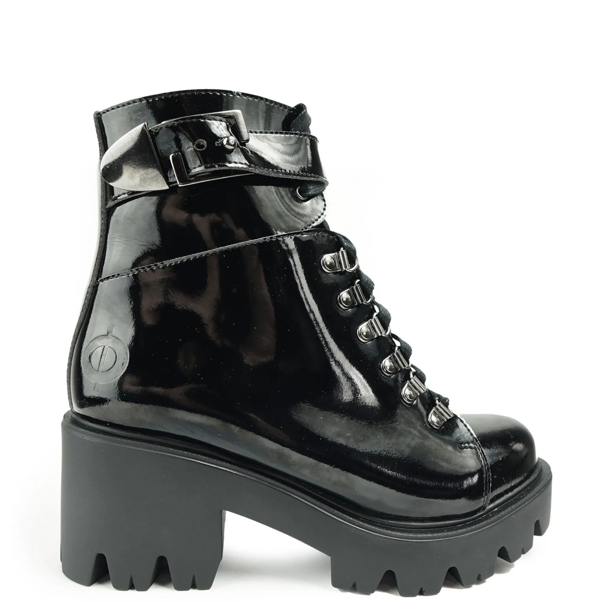 ALTERCORE Buty Wegańskie|Botki>Enid Vegan Black Patent