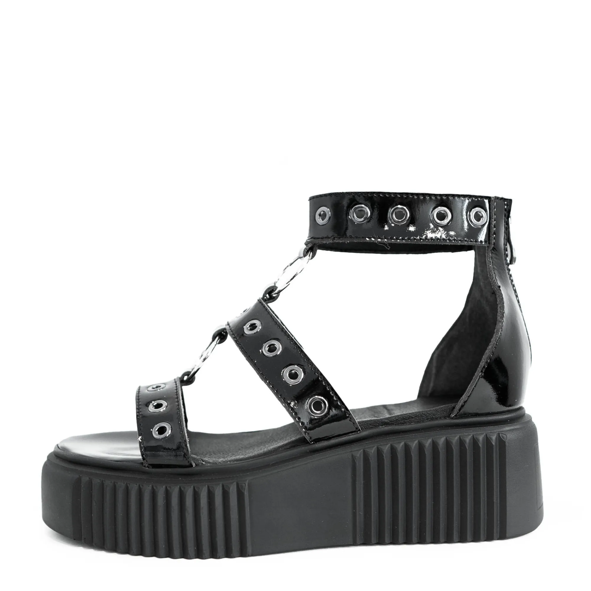 ALTERCORE Buty Wegańskie|Platformy>PIPER VEGAN BLACK PATENT
