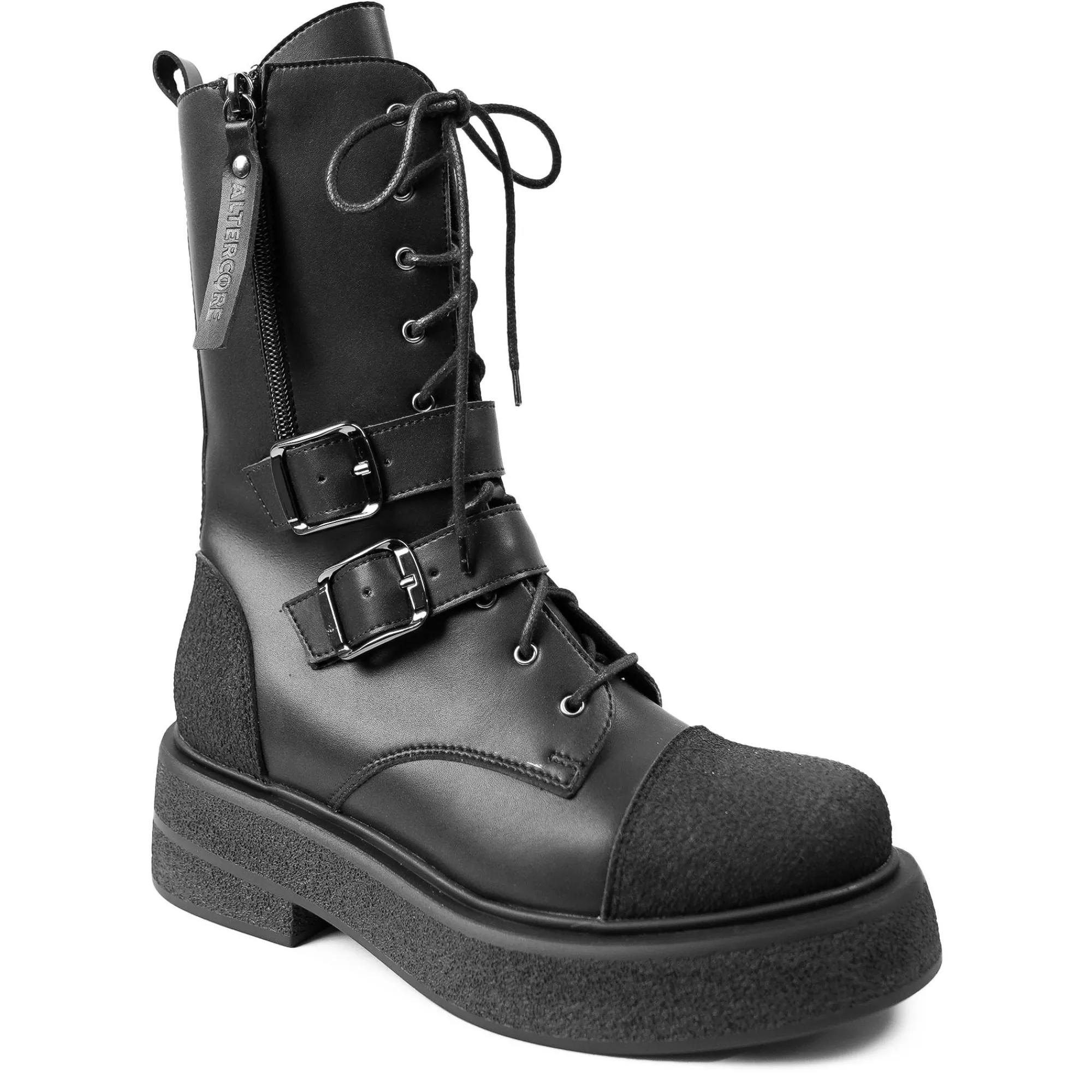 ALTERCORE Buty Wegańskie|Botki>Riley Vegan Rugged Black