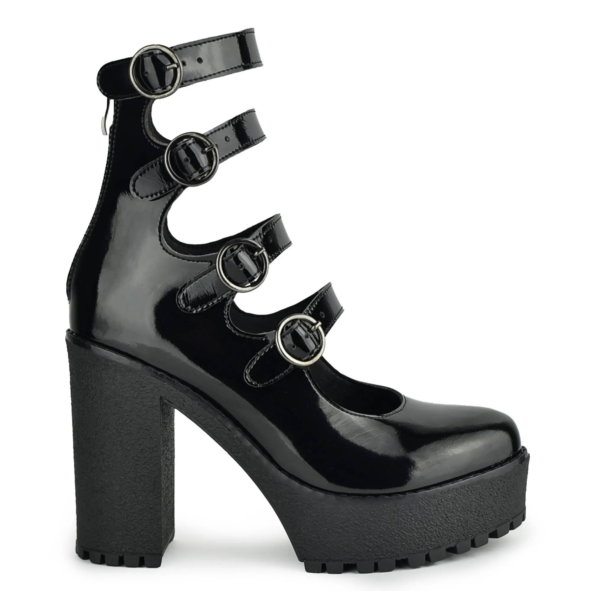ALTERCORE Buty Wegańskie|Botki>Rossie Vegan Black Patent