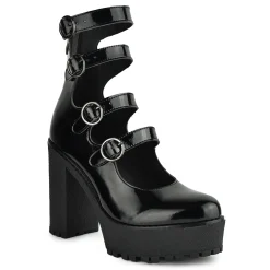 ALTERCORE Buty Wegańskie|Botki>Rossie Vegan Black Patent