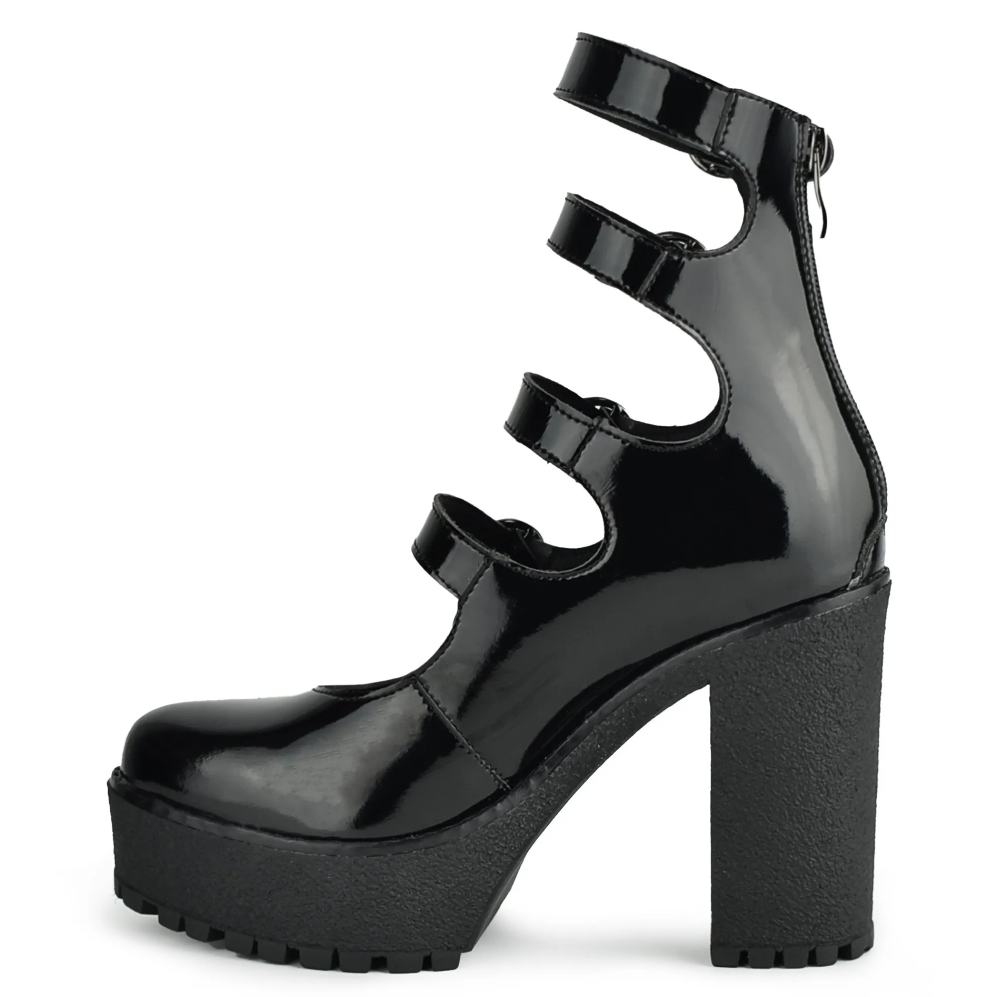 ALTERCORE Buty Wegańskie|Botki>Rossie Vegan Black Patent