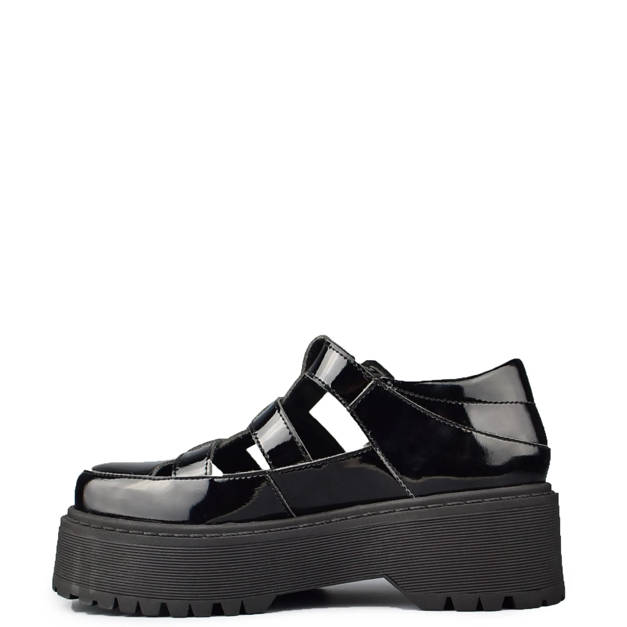 ALTERCORE Buty Wegańskie|Platformy>Silvia Vegan Black Patent