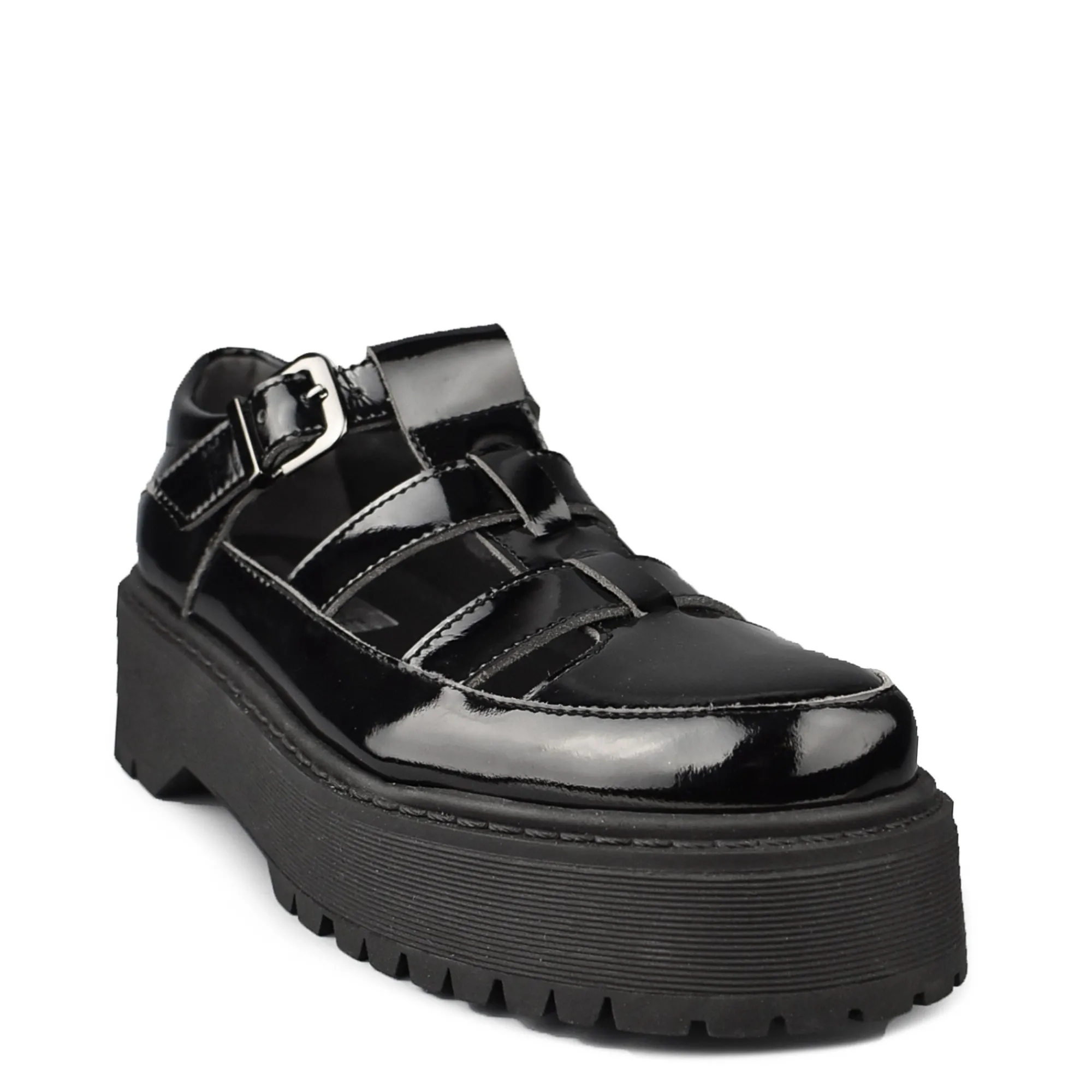 ALTERCORE Buty Wegańskie|Platformy>Silvia Vegan Black Patent