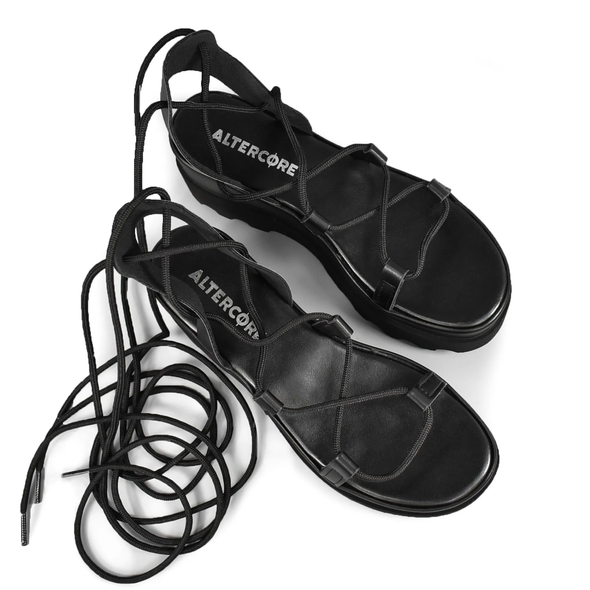 ALTERCORE Sandały>Sue Black Sandals