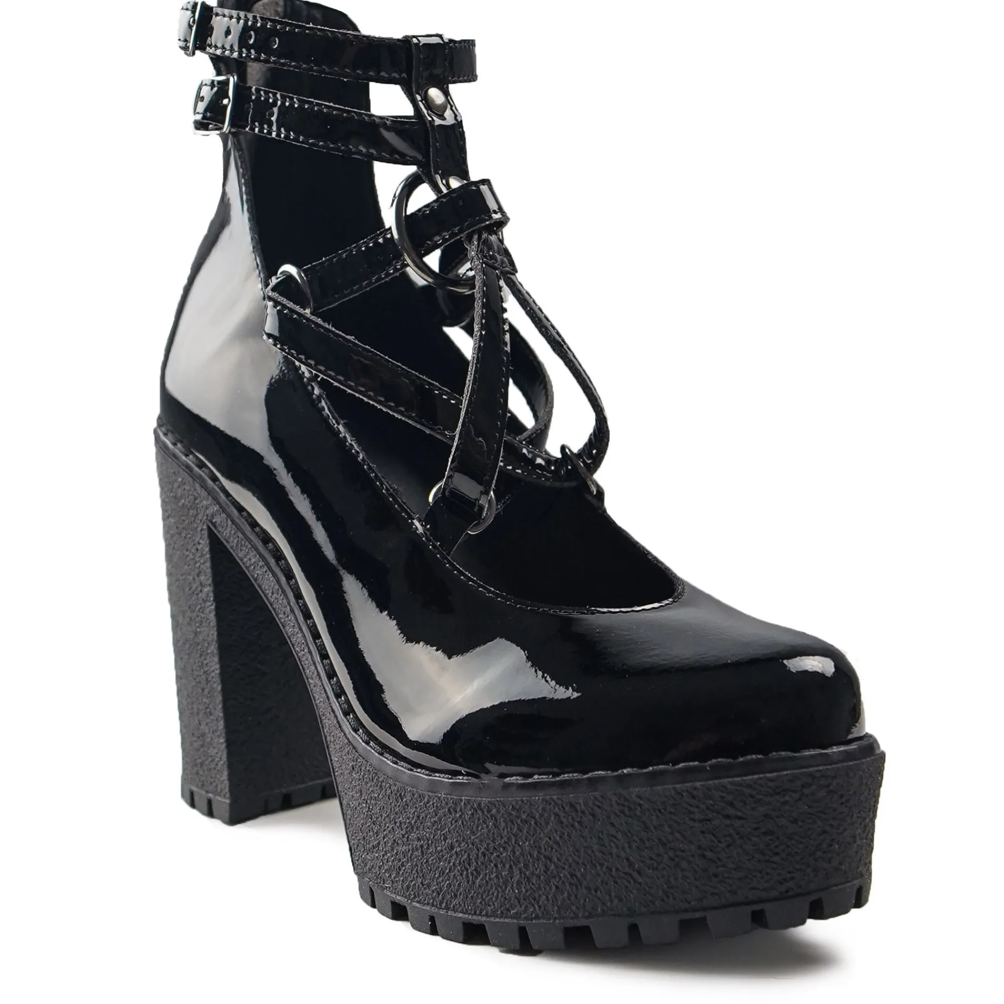 ALTERCORE Buty Wegańskie|Botki>Topaz Vegan Black Patent