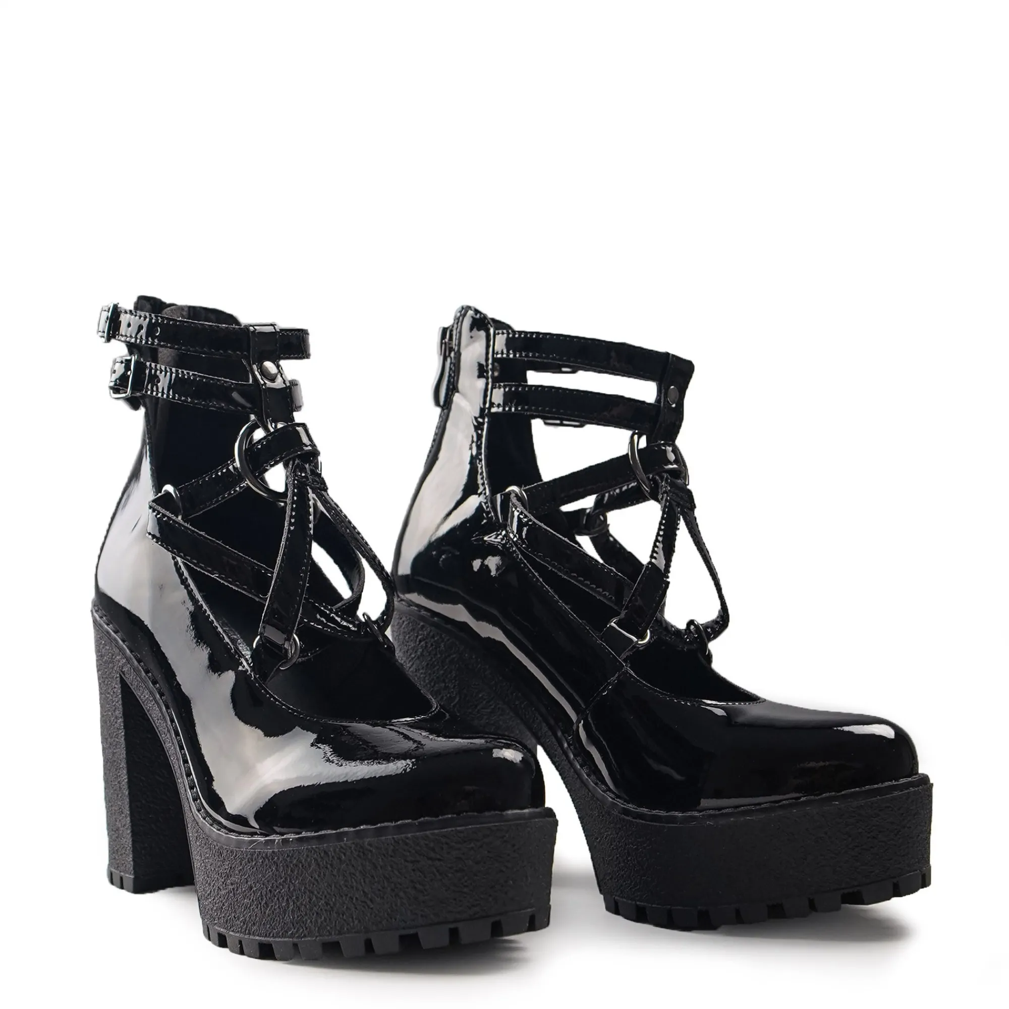 ALTERCORE Buty Wegańskie|Botki>Topaz Vegan Black Patent