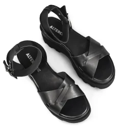 ALTERCORE Sandały>Zoe Black Sandals