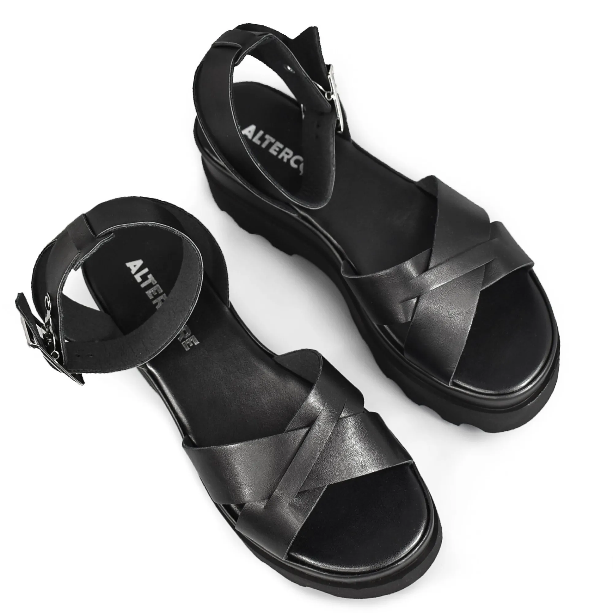 ALTERCORE Sandały>Zoe Black Sandals