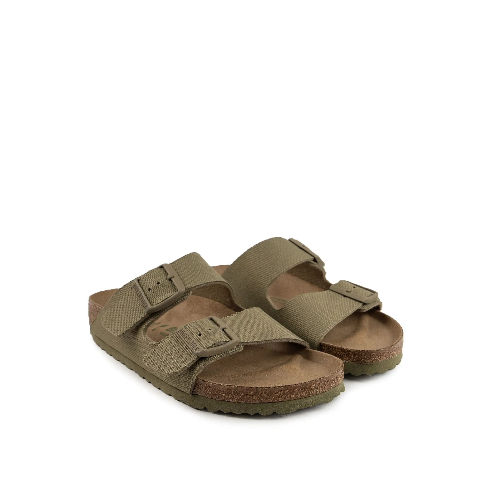 Birkenstock Buty Wegańskie|Klapki>Arizona 1024065 Vegan TEX Canvas Faded Khaki