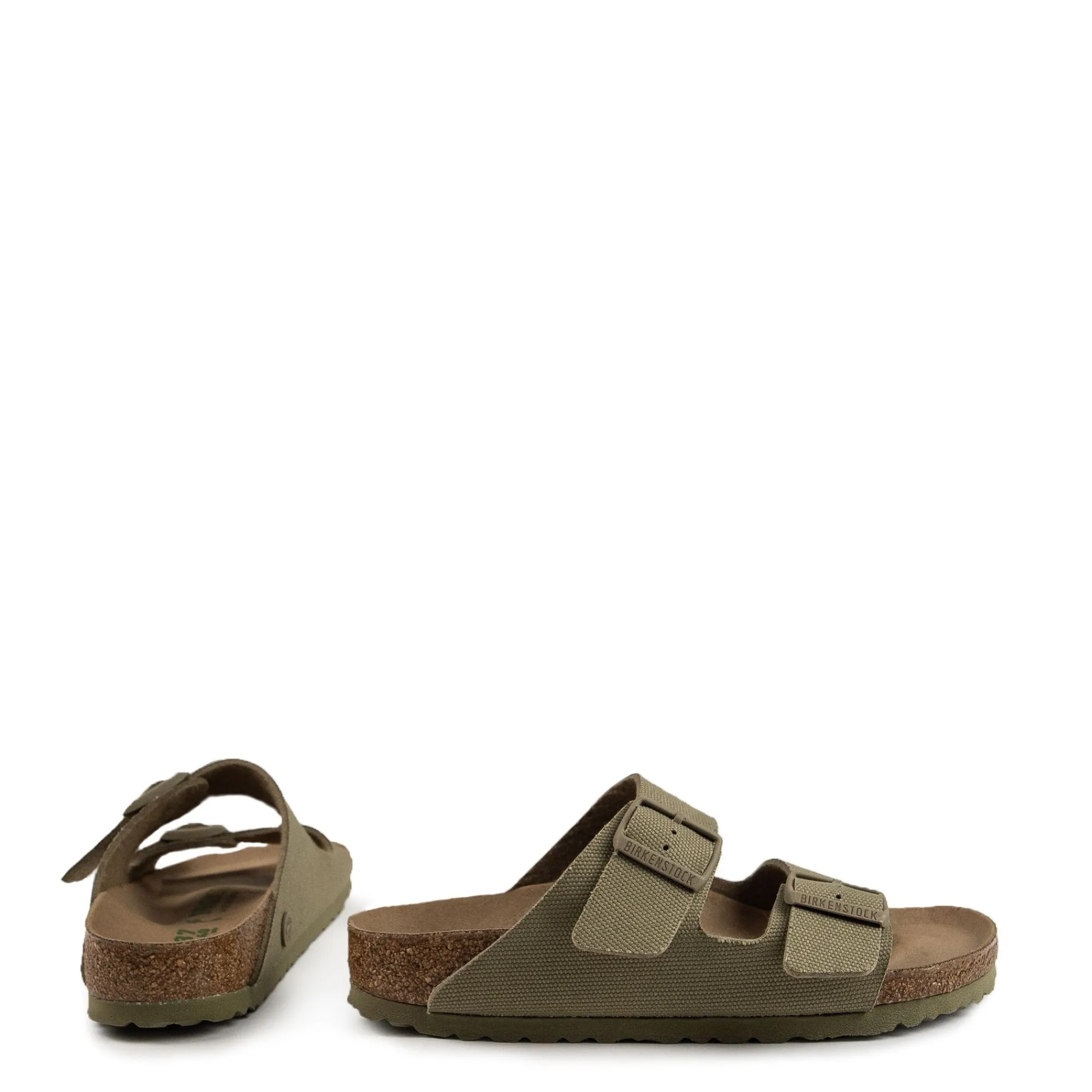 Birkenstock Buty Wegańskie|Klapki>Arizona 1023958 Vegan TEX Canvas Faded Khaki