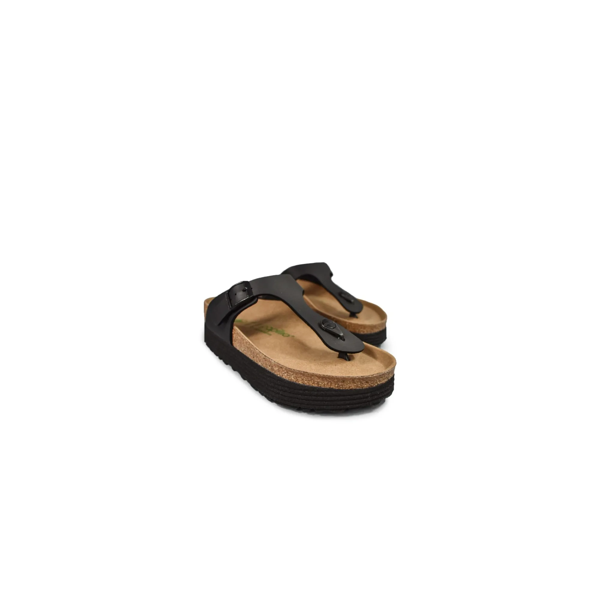 Birkenstock Buty Wegańskie|Klapki>Gizeh Grooved BF 1018546 Vegan Black