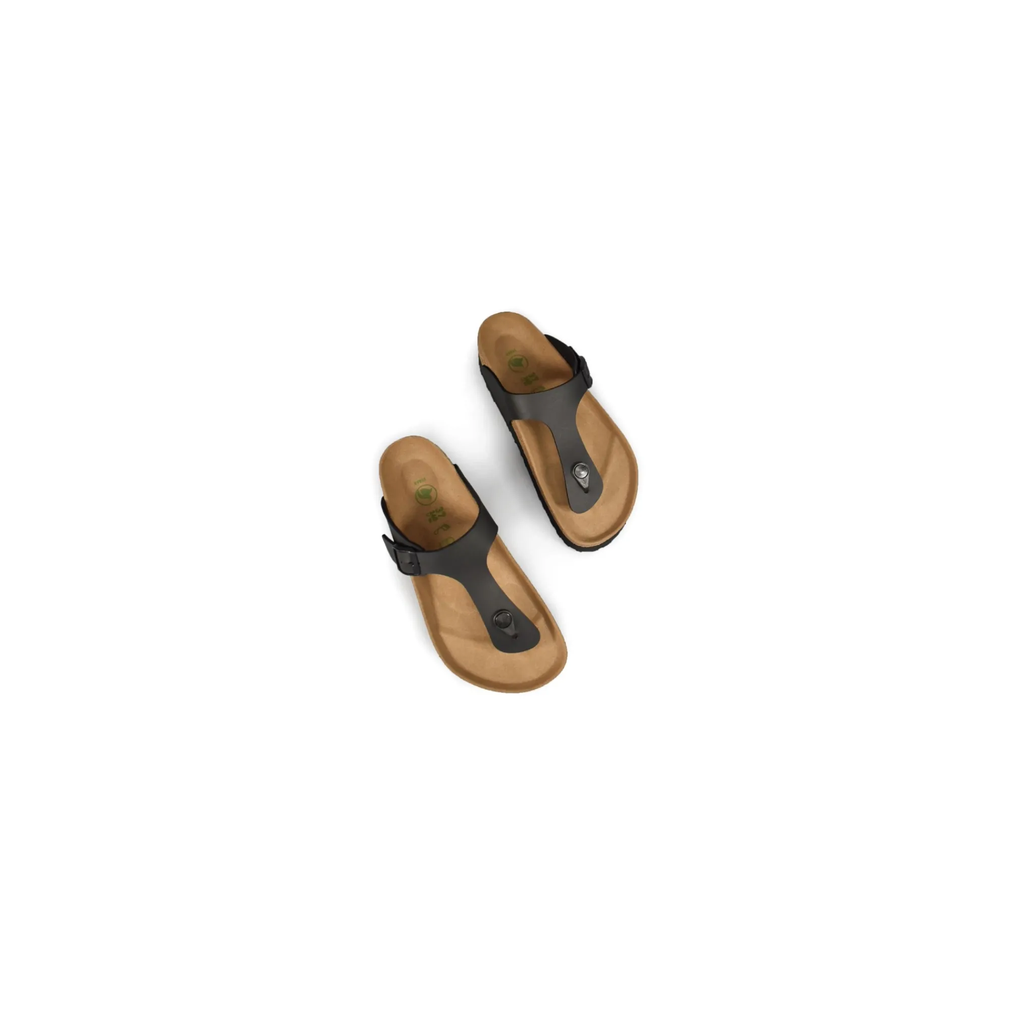 Birkenstock Buty Wegańskie|Klapki>Gizeh Grooved BF 1018546 Vegan Black