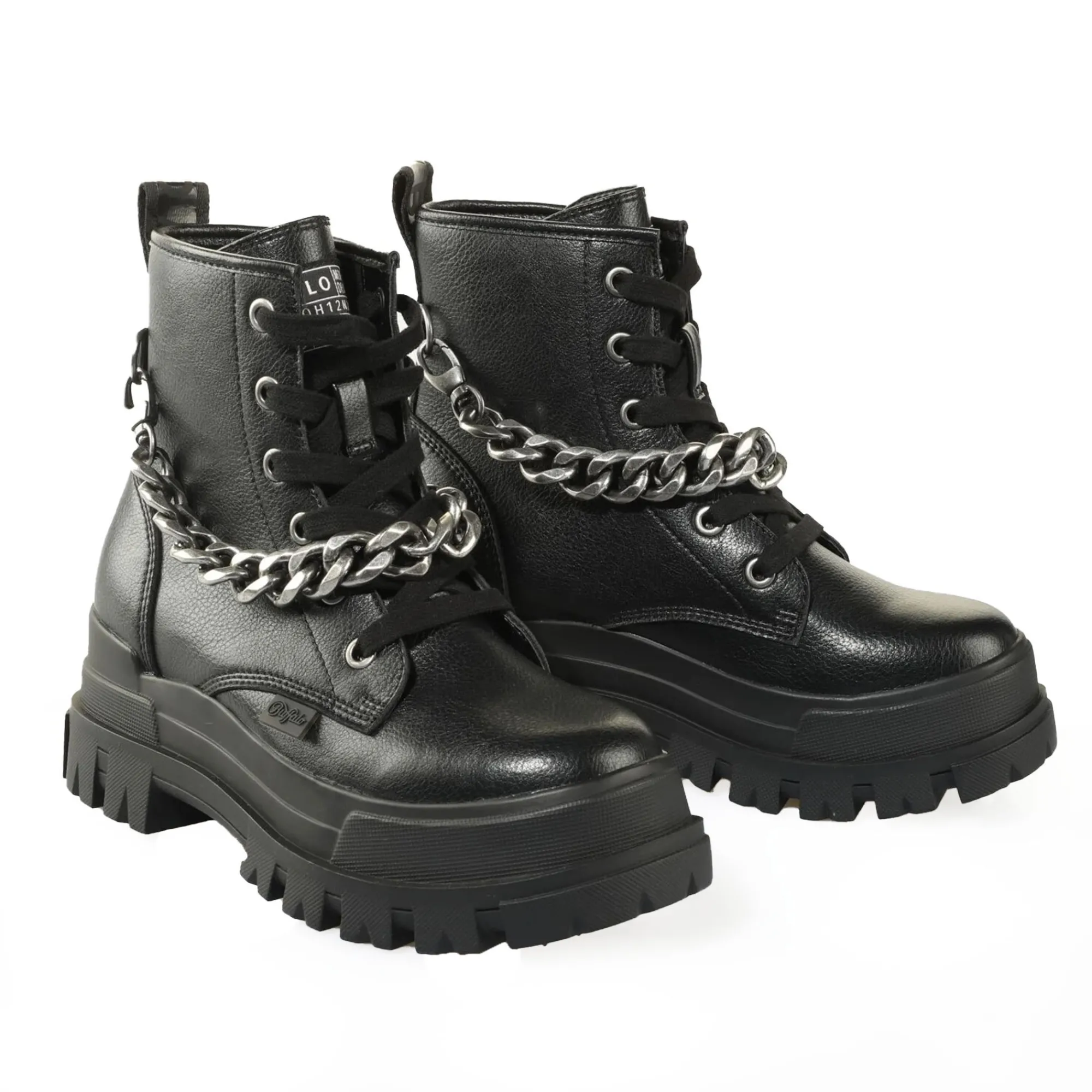 Buffalo Buty Wegańskie|Platformy>1622486 ASPHA RLD CHAIN BLACK