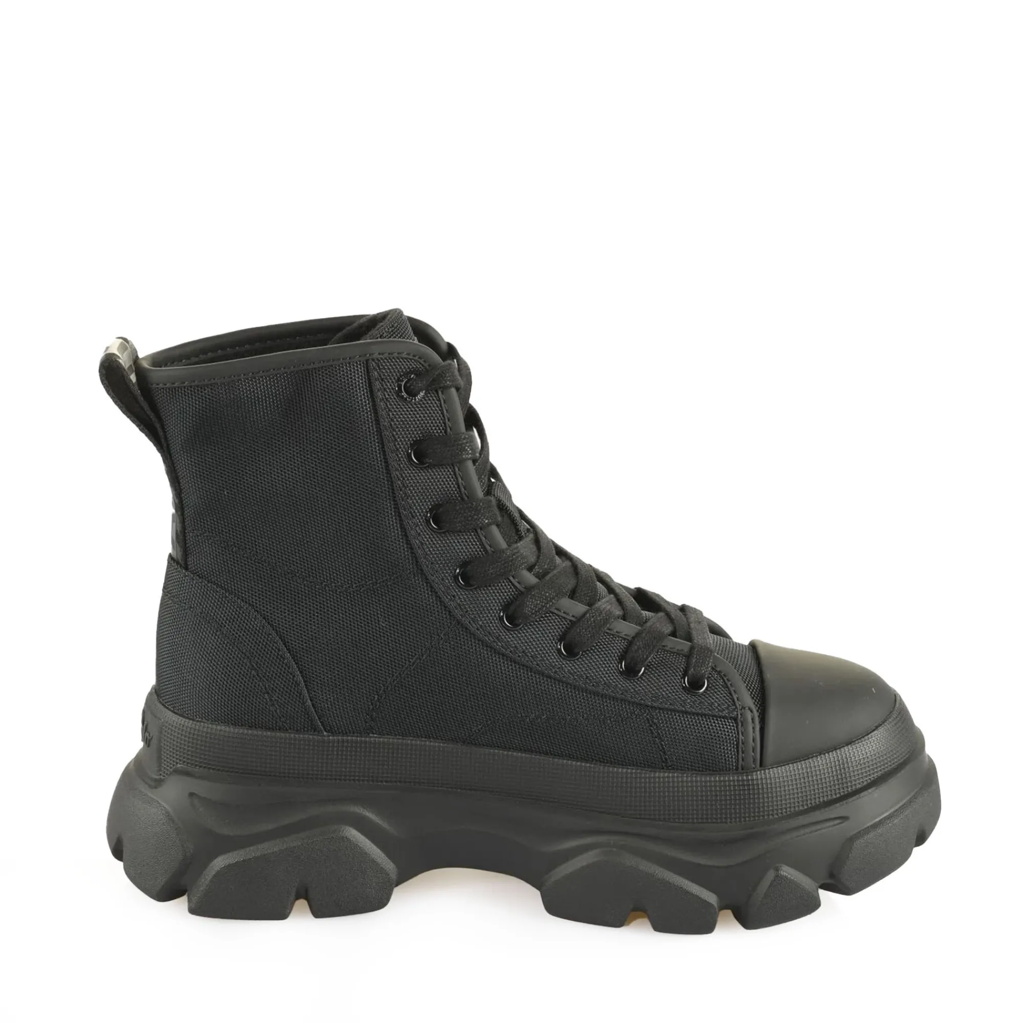 Buffalo Buty Wegańskie|Platformy>1622509 CADE LACE UP HI BLACK