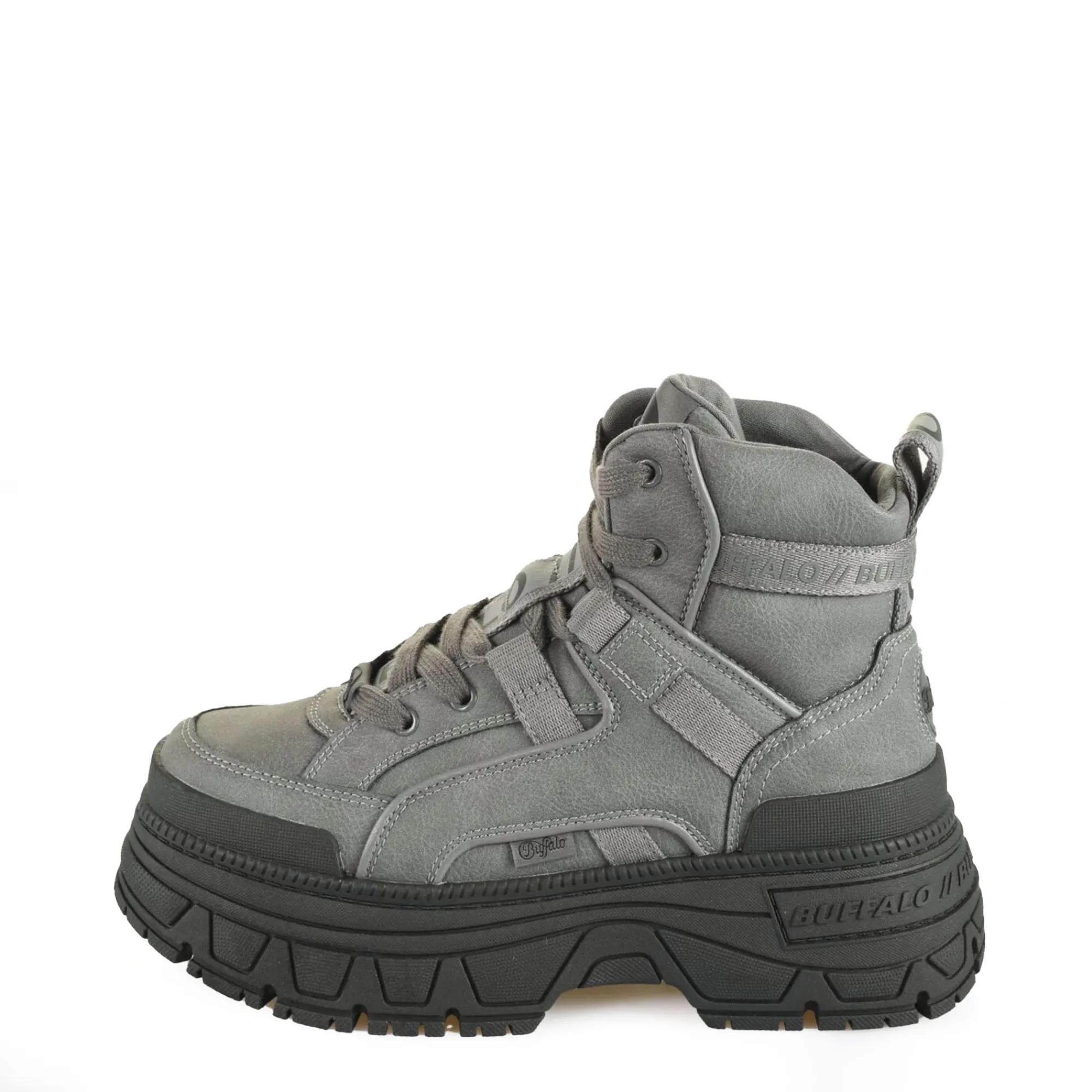 Buffalo Buty Wegańskie|Botki>1622522 FUSION HYB MID GREY