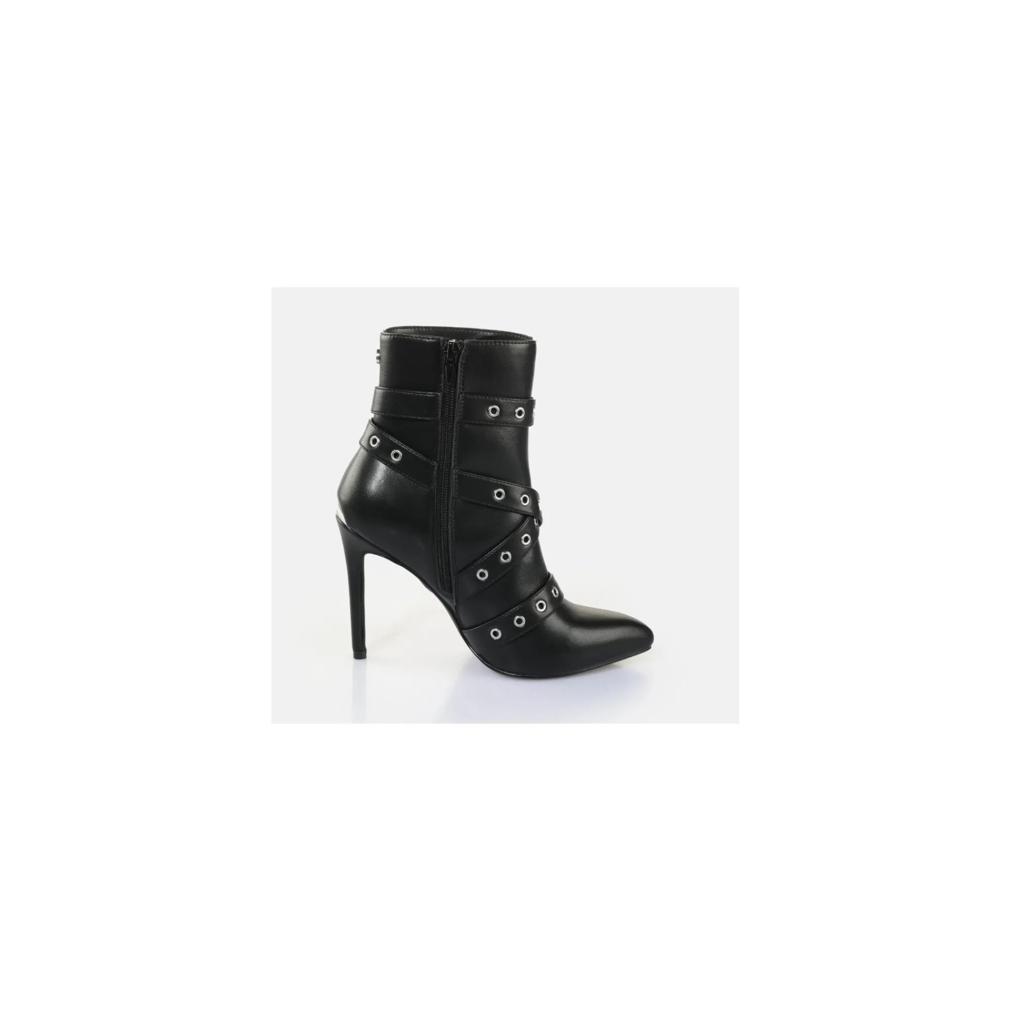 Buffalo Buty Wegańskie|Półbuty>1292050 JULIET BELT BOOTIE BLACK