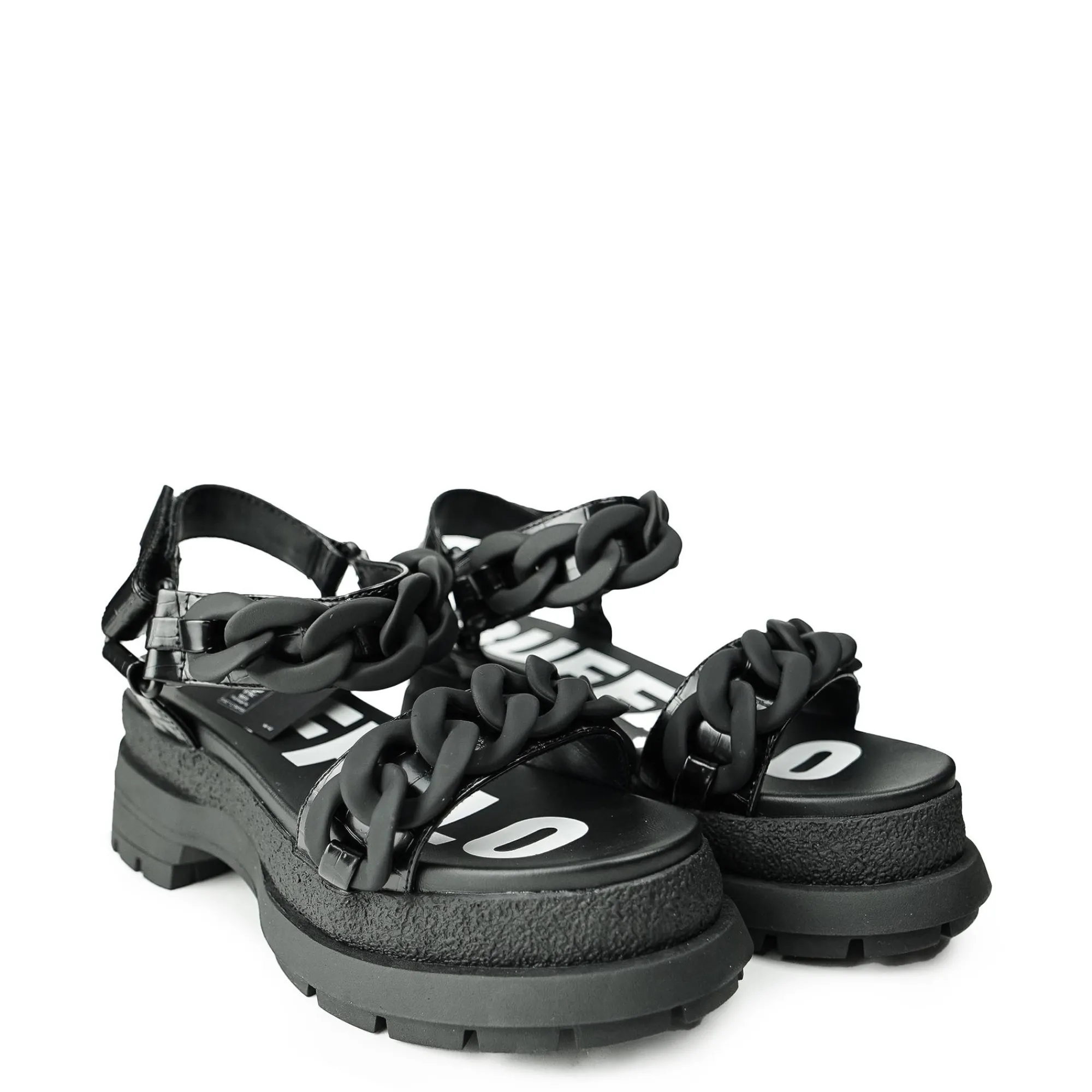 Buffalo Buty Wegańskie|Platformy>Rude CHAIN Vegan Black