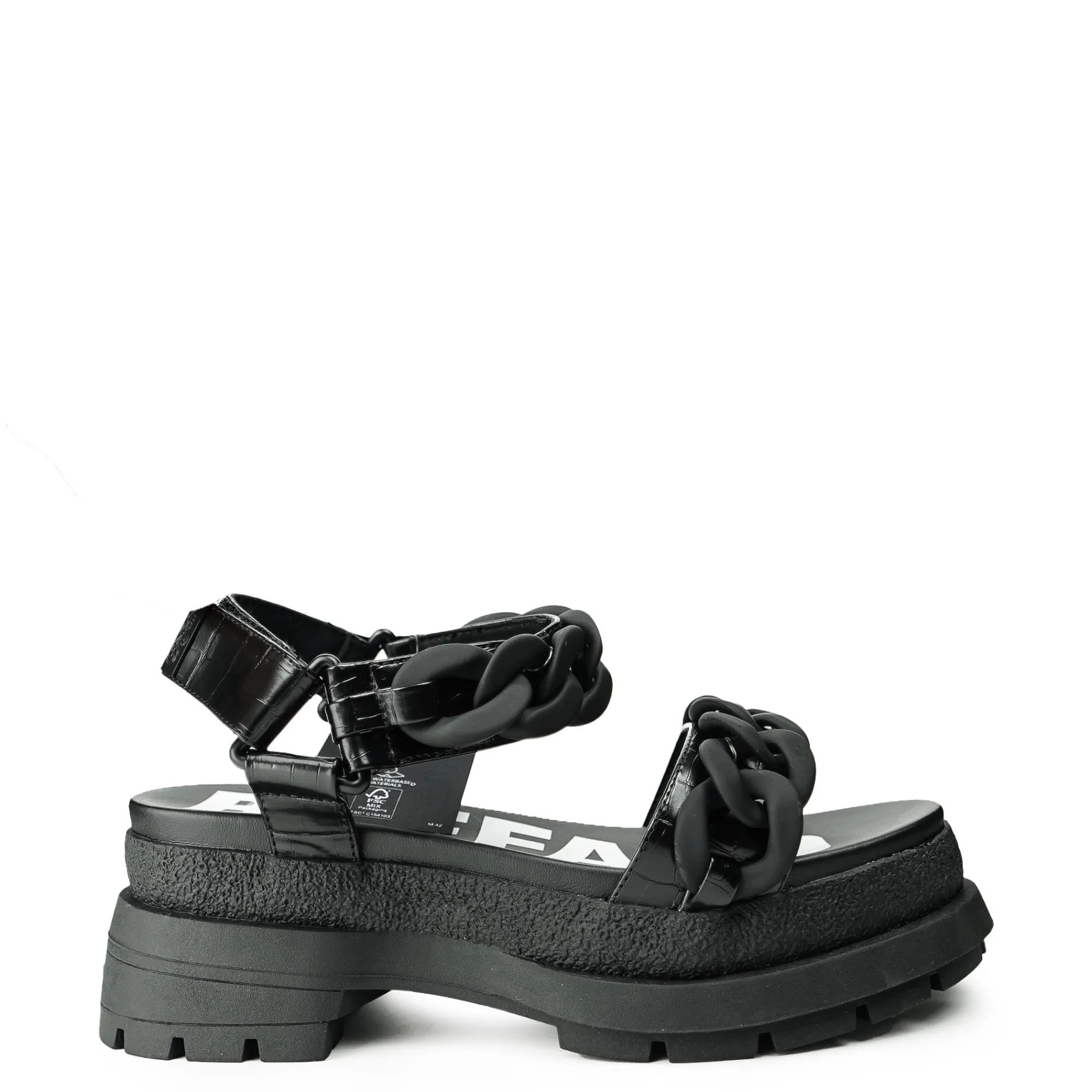 Buffalo Buty Wegańskie|Platformy>Rude CHAIN Vegan Black