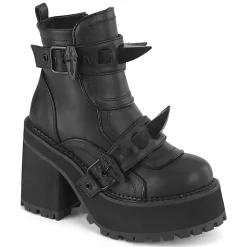 DemoniaCult Buty Wegańskie|Platformy>DEMONIA CULT ASSAULT-72 BLACK