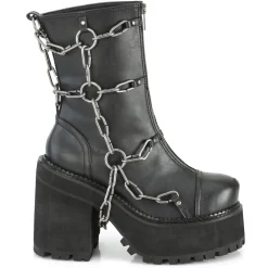 DemoniaCult Buty Wegańskie|Platformy>DEMONIA CULT ASSAULT-66 BLACK/36