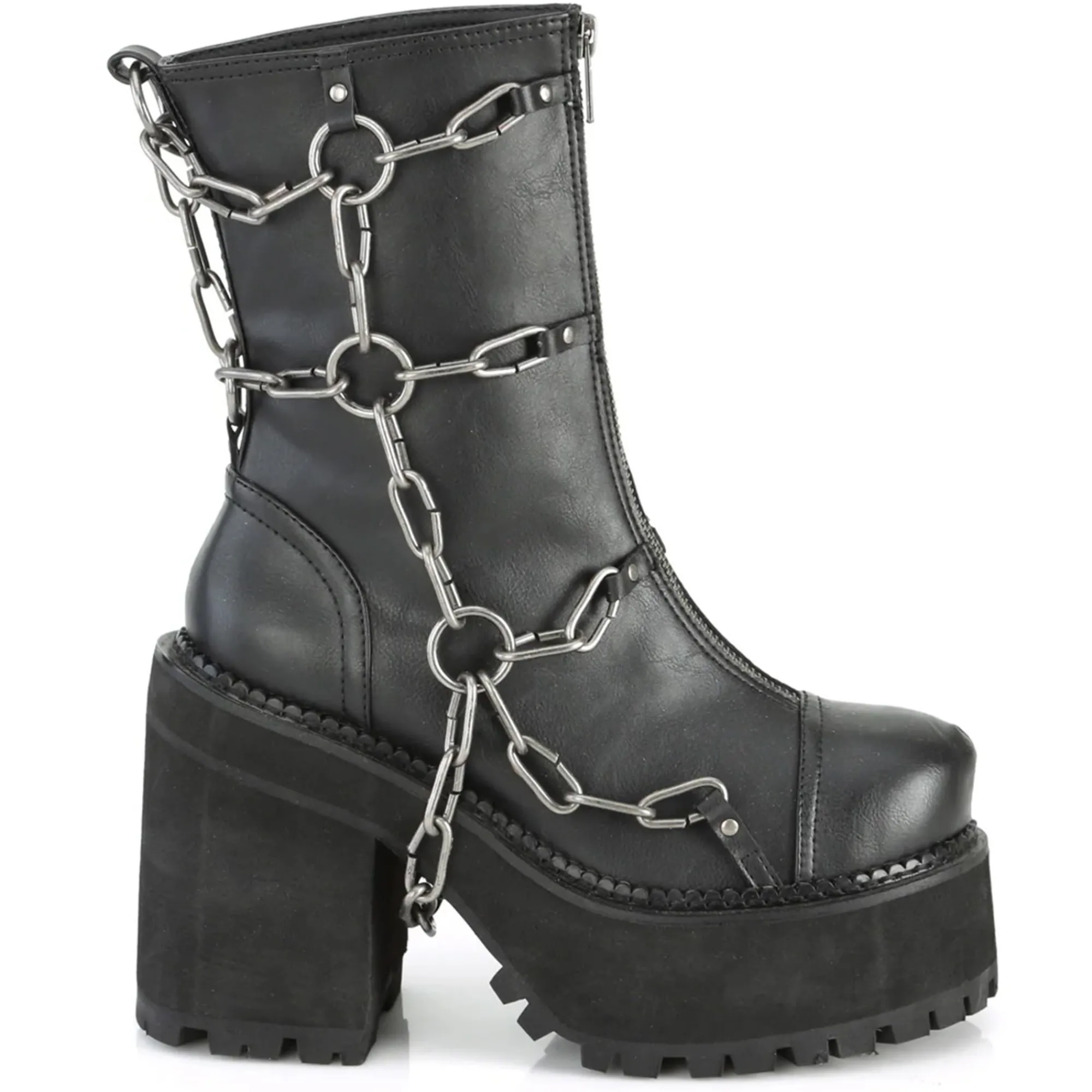 DemoniaCult Buty Wegańskie|Platformy>DEMONIA CULT ASSAULT-66 BLACK/36
