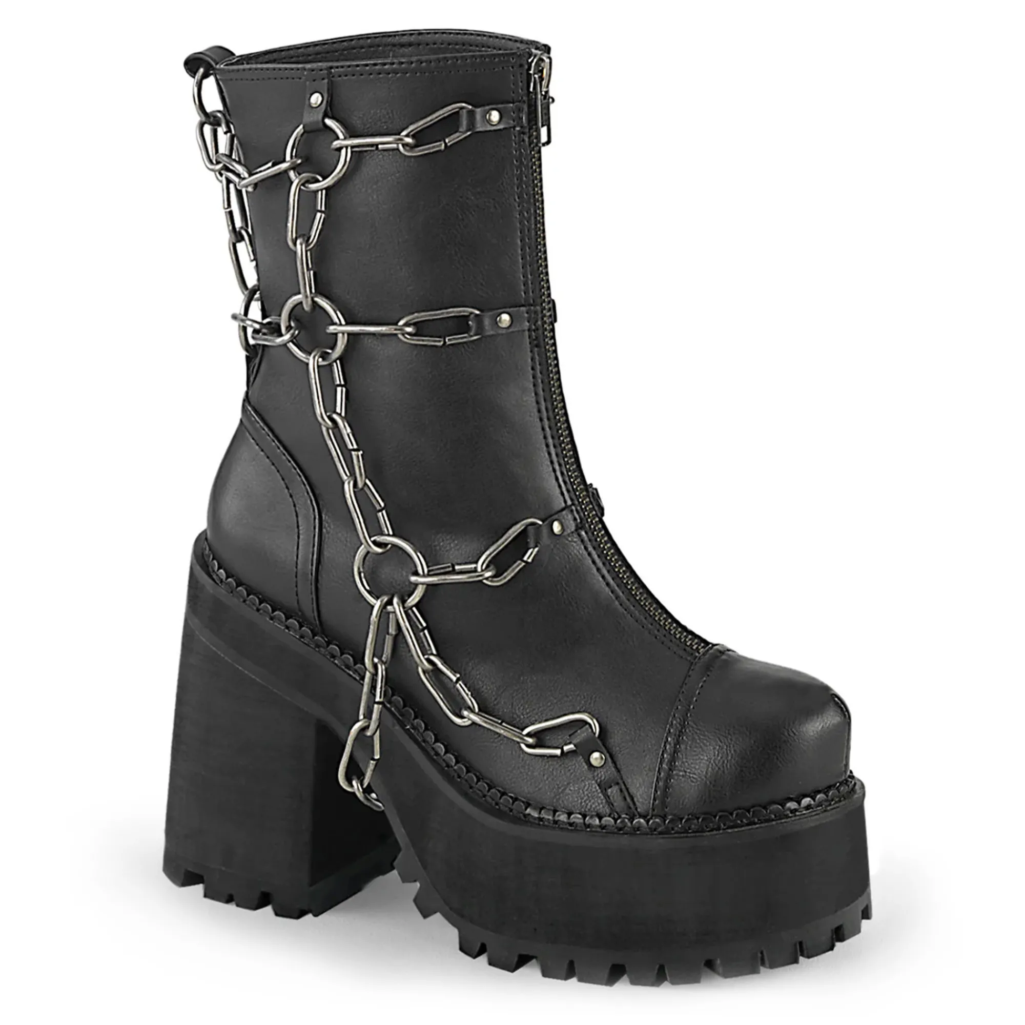 DemoniaCult Buty Wegańskie|Platformy>DEMONIA CULT ASSAULT-66 BLACK/36