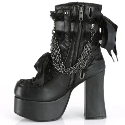 DemoniaCult Buty Wegańskie|Platformy>DEMONIA CULT CHARADE-110 BLACK