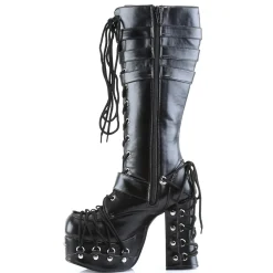 DemoniaCult Buty Wegańskie|Platformy>DEMONIA CULT CHARADE-206 BLACK