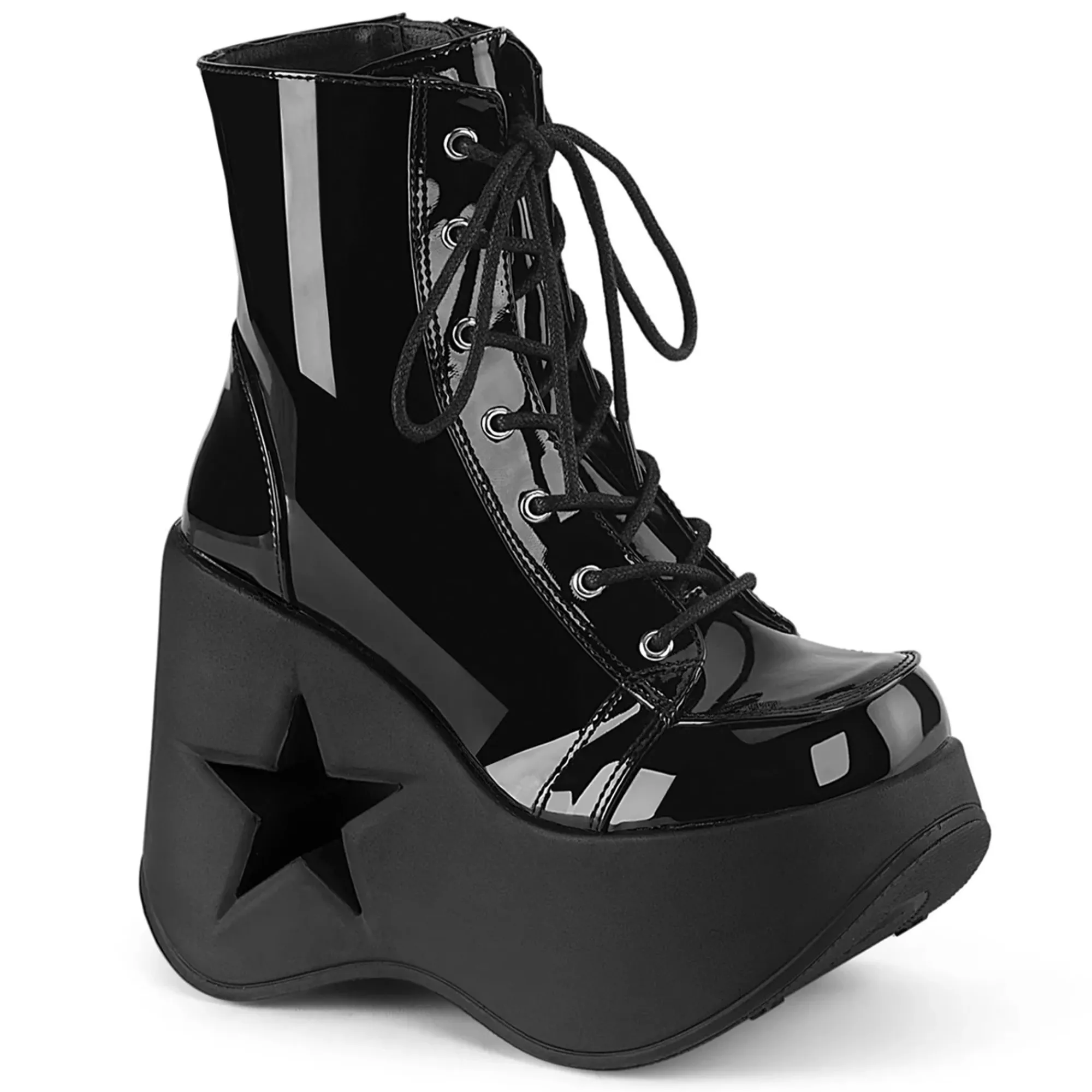 DemoniaCult Buty Wegańskie|Platformy>DEMONIA CULT DYNAMITE-106 BLACK PATENT