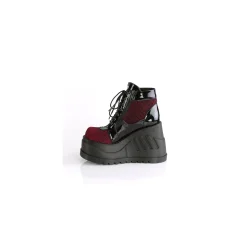 DemoniaCult Buty Wegańskie|Platformy>DEMONIA CULT STOMP-18 BURGUNDY