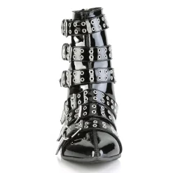 DemoniaCult Buty Wegańskie|Trzewiki>DEMONIA CULT WARLOCK-70 BLACK PATENT