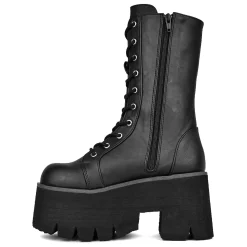 DemoniaCult Buty Wegańskie|Platformy>ASHES-105 Black