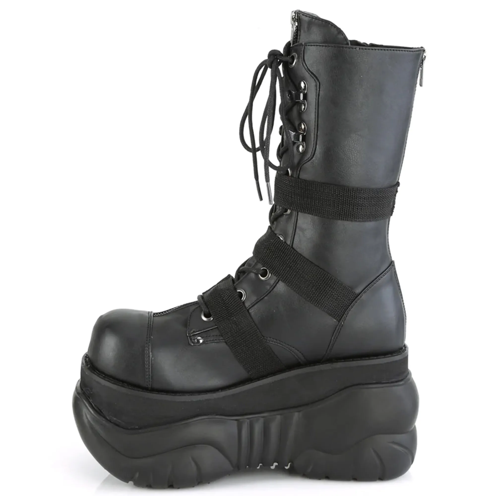 DemoniaCult Buty Wegańskie|Botki>BOXER-230 BLACK