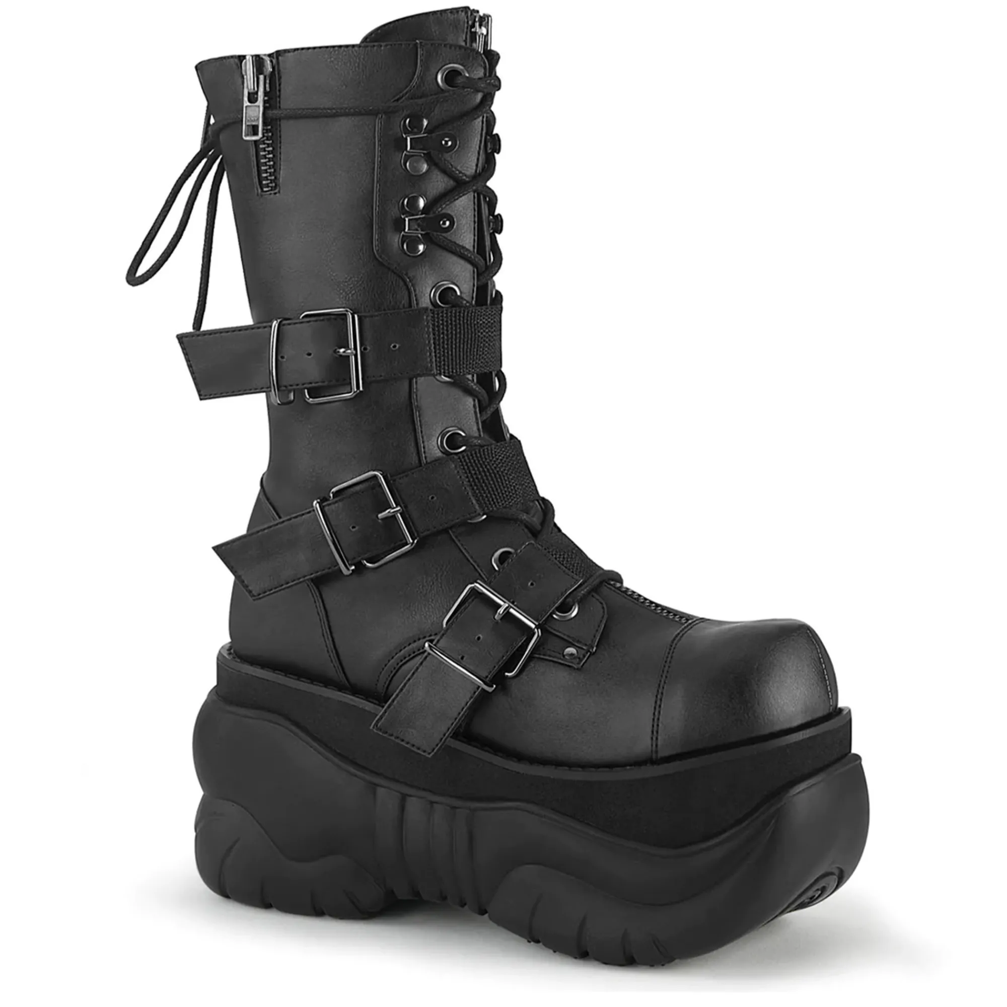 DemoniaCult Buty Wegańskie|Botki>BOXER-230 BLACK