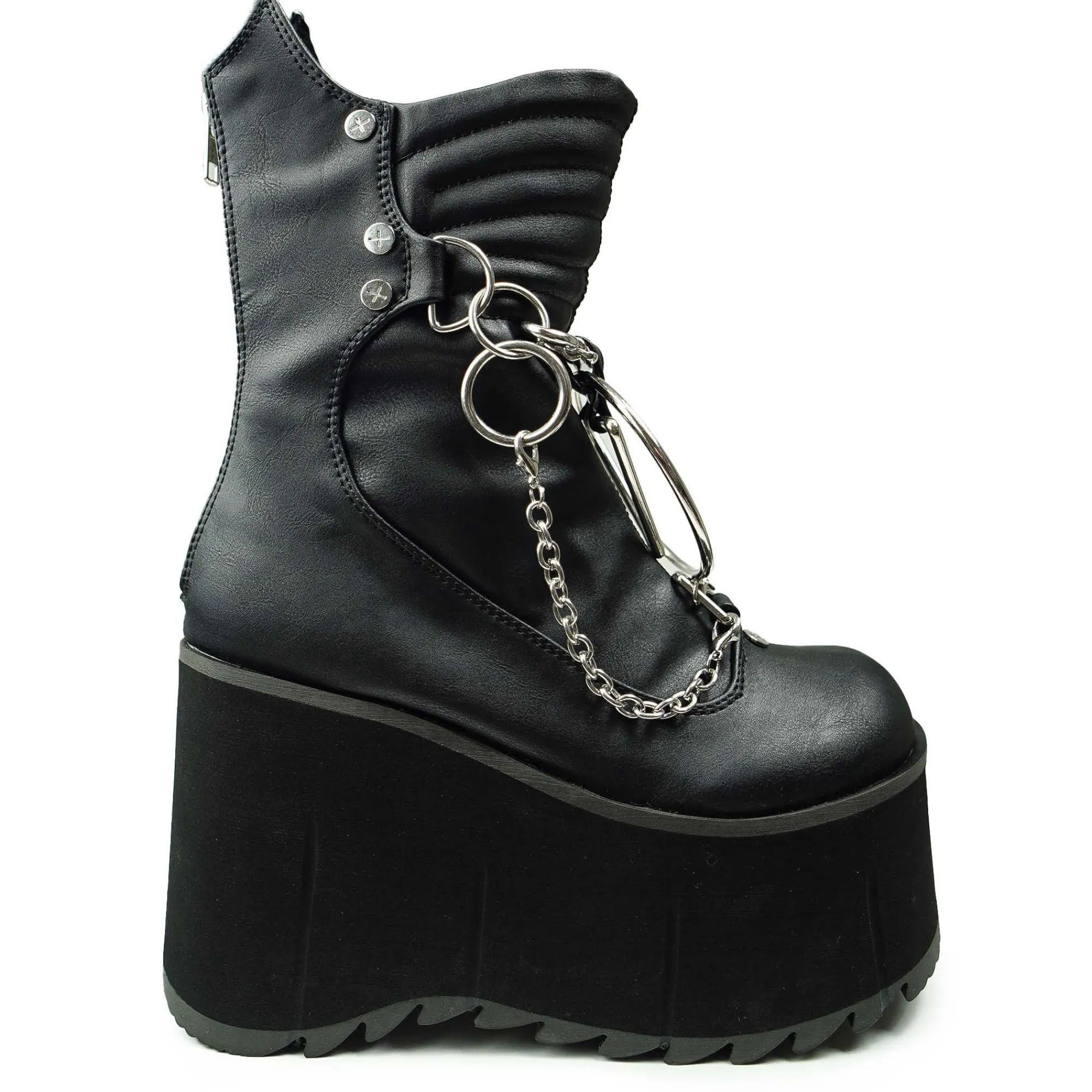 DemoniaCult Buty Wegańskie|Platformy>KERA-130 Vegan Black