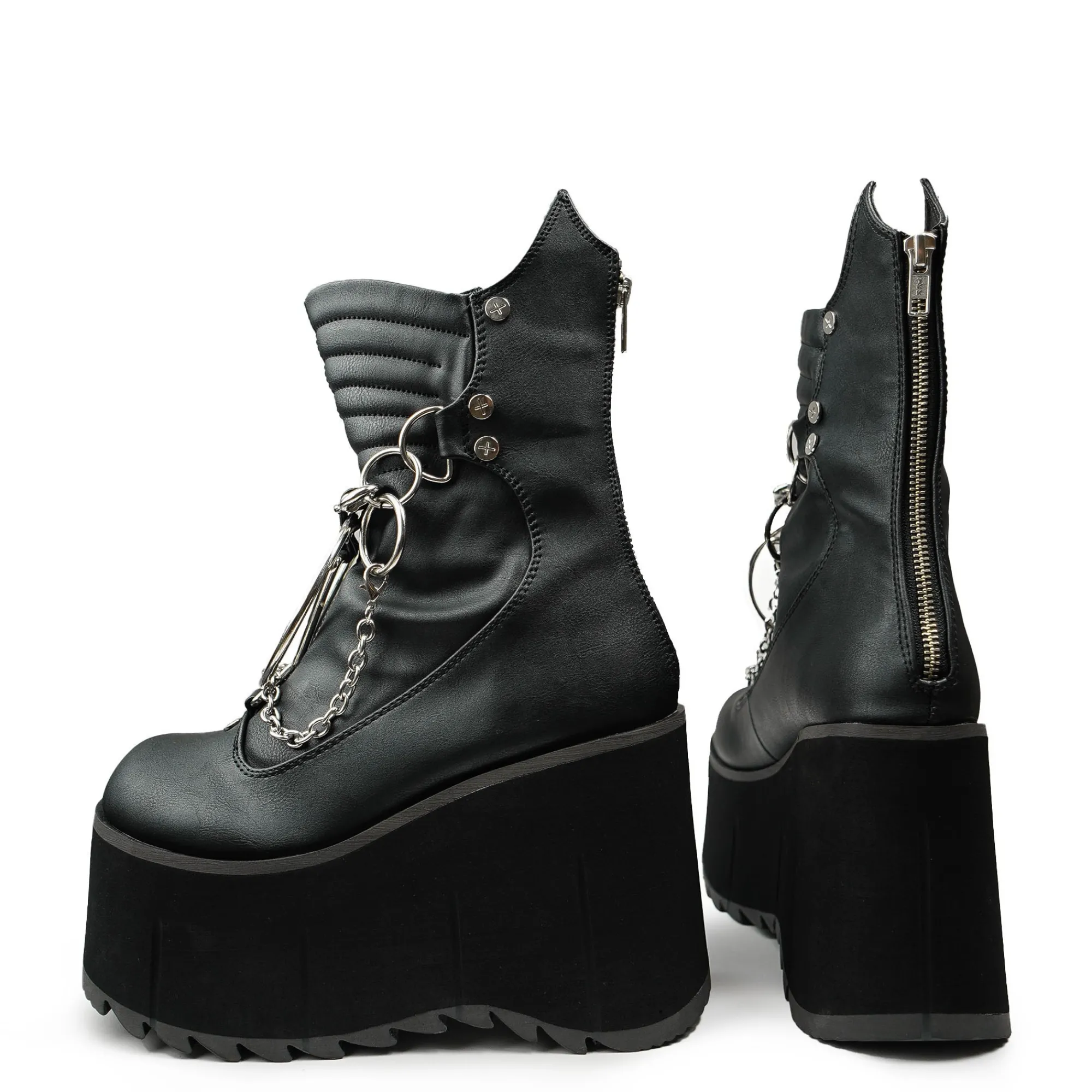 DemoniaCult Buty Wegańskie|Platformy>KERA-130 Vegan Black