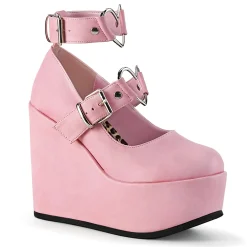 DemoniaCult Buty Wegańskie|Platformy>POISON-99-2PINK
