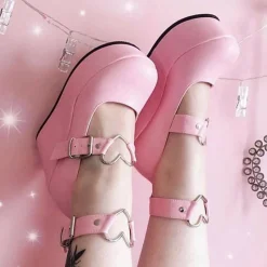 DemoniaCult Buty Wegańskie|Platformy>POISON-99-2PINK