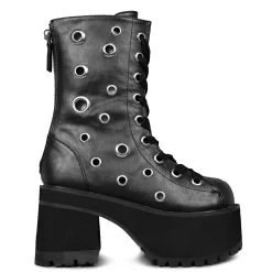 DemoniaCult Buty Wegańskie|Platformy>RANGER-310 Black