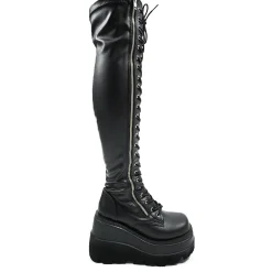 DemoniaCult Buty Wegańskie|Platformy>SHAKER-374 Vegan Black