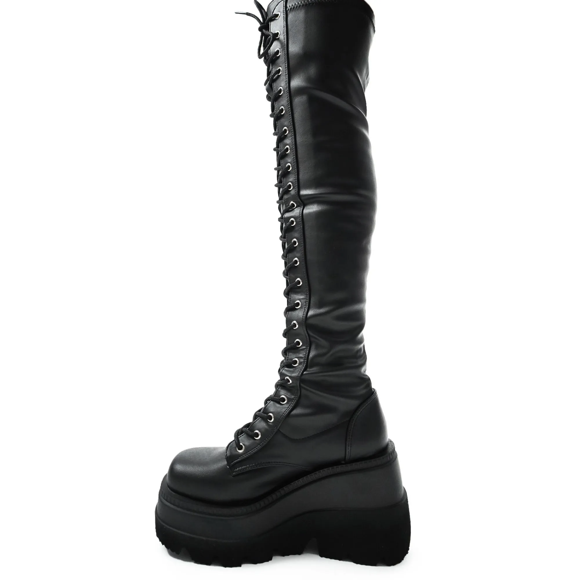DemoniaCult Buty Wegańskie|Platformy>SHAKER-374 Vegan Black