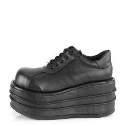 DemoniaCult Buty Wegańskie|Platformy>TEMPO-08 BLACK