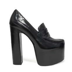 Jeffrey Campbell Nowości|Platformy>LONG-LAST U222-01 BLACK CRINKLE PATENT