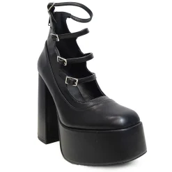 Koi Footwear Nowości|Botki>GURREN STRAPPY PLATFORM BLACK