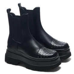 Koi Footwear Platformy|Botki>SILENCE SUDDED BLACK